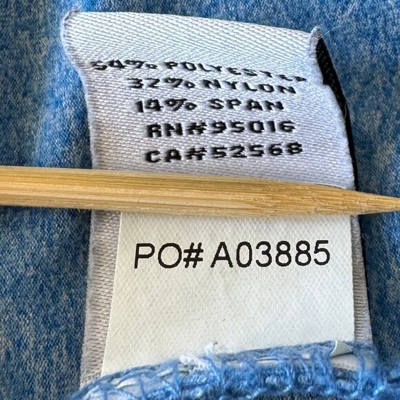 Straight Down Golf Shirt Men's M Blue Long Sleeve 1/4 Zip Performance - Picture 11 of 11